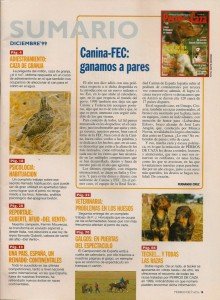 Contraportada nº 107 Diciembre de 1999